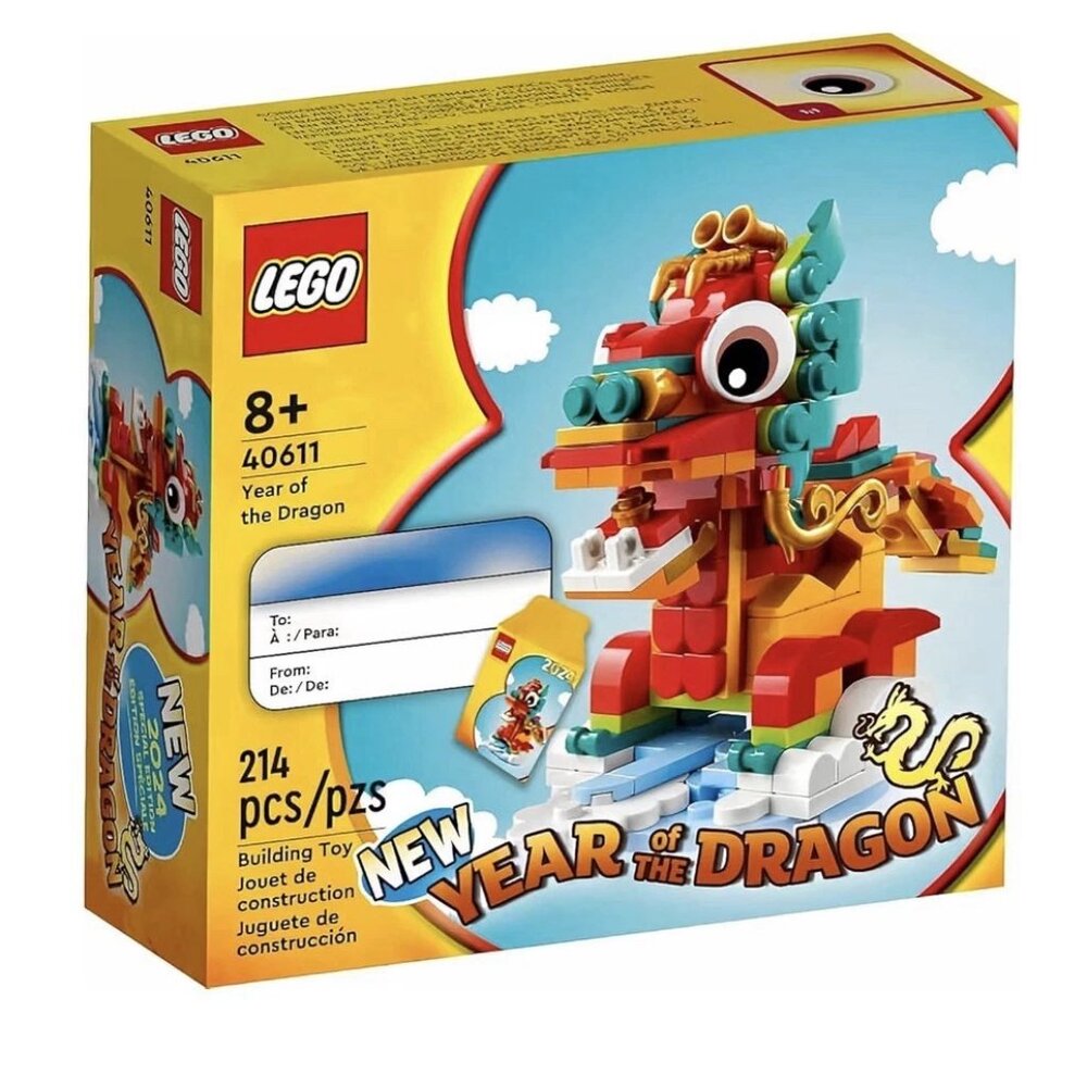 Retired LEGO 40611 Year of the Dragon Promo Interlocking Block Building Set NEW